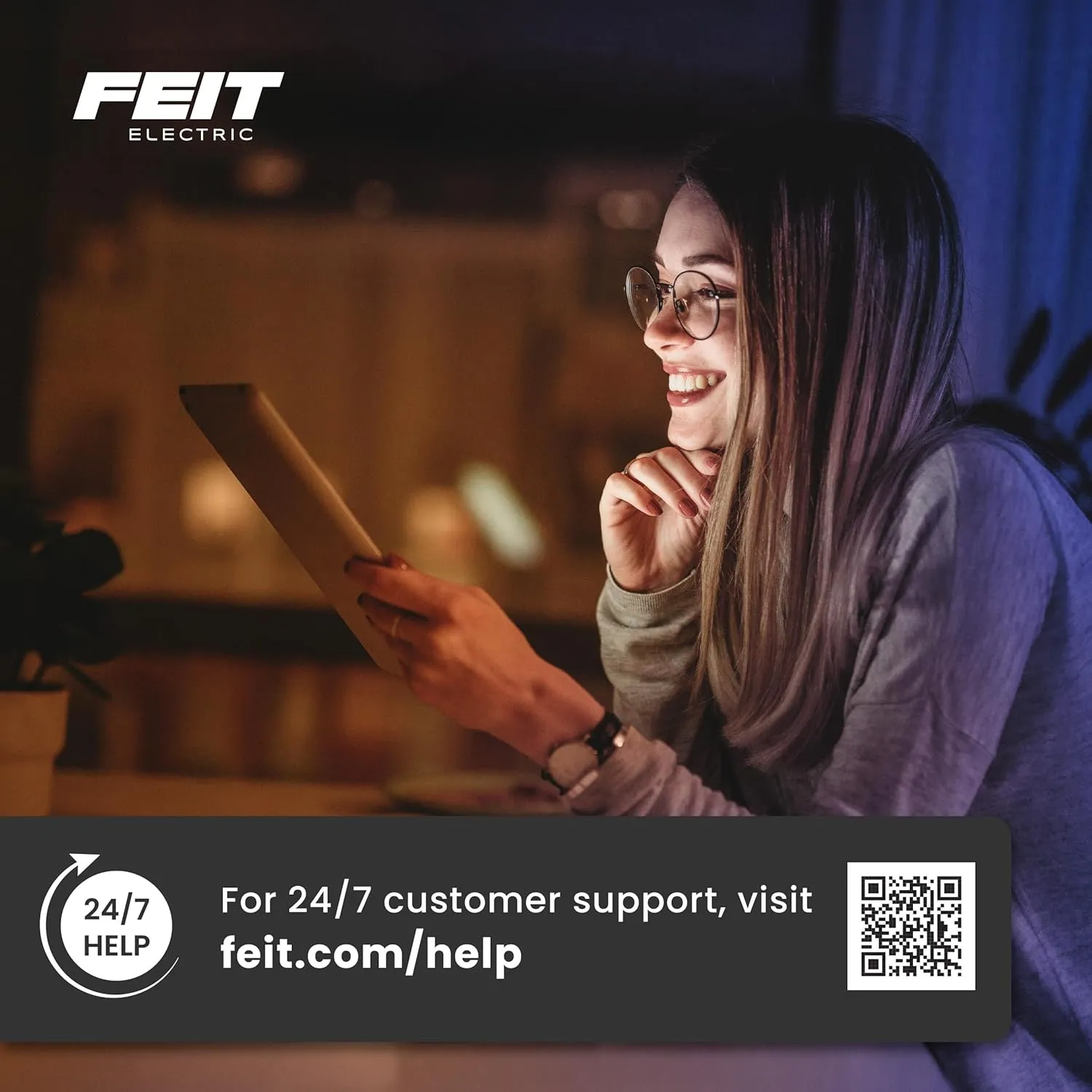 Feit Electric 4ft LED Dual Lamp Shop Light, 4500 Lumens, 4000K Cool White, Flush/Hanging Mount, Ideal for Garages & Workshops, 45W LED Garage & Workshop Lighting, 50,000 Hour Lifespan, SHOP/4X2/840/V1