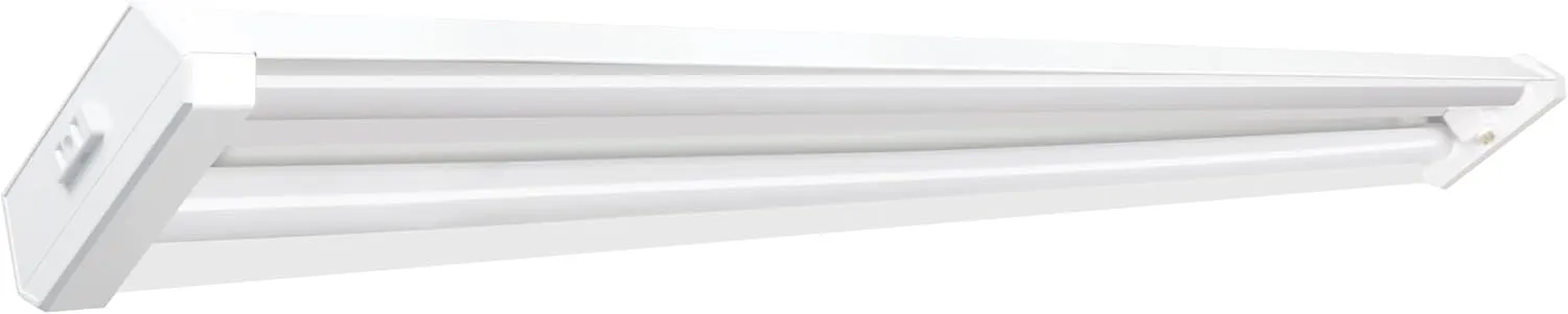 Feit Electric 4ft LED Dual Lamp Shop Light, 4500 Lumens, 4000K Cool White, Flush/Hanging Mount, Ideal for Garages & Workshops, 45W LED Garage & Workshop Lighting, 50,000 Hour Lifespan, SHOP/4X2/840/V1
