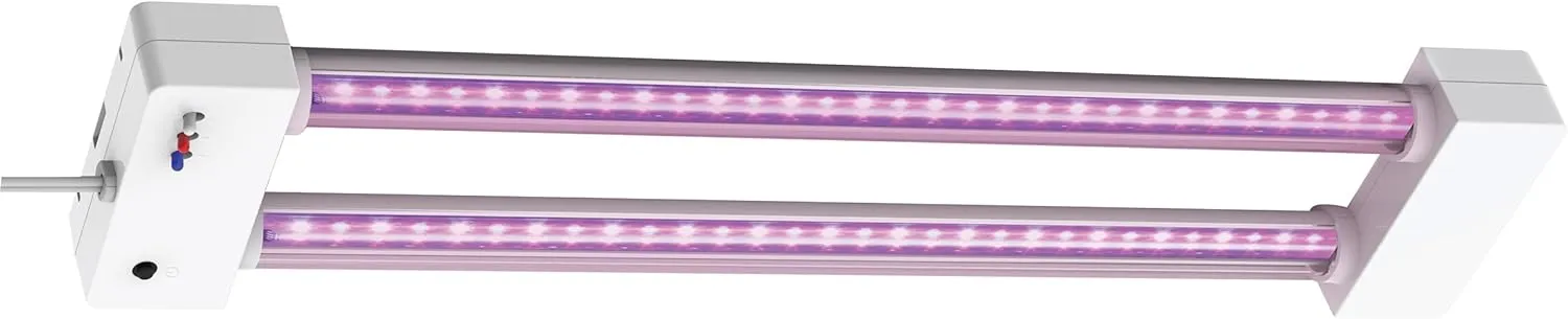 Feit Electric Grow Light 19W 2ft LED for Indoor Plants and Gardens, Full Spectrum Dual Hanging Bulb Grow Light, Hydroponic, GLP24ADJS/19W/LED