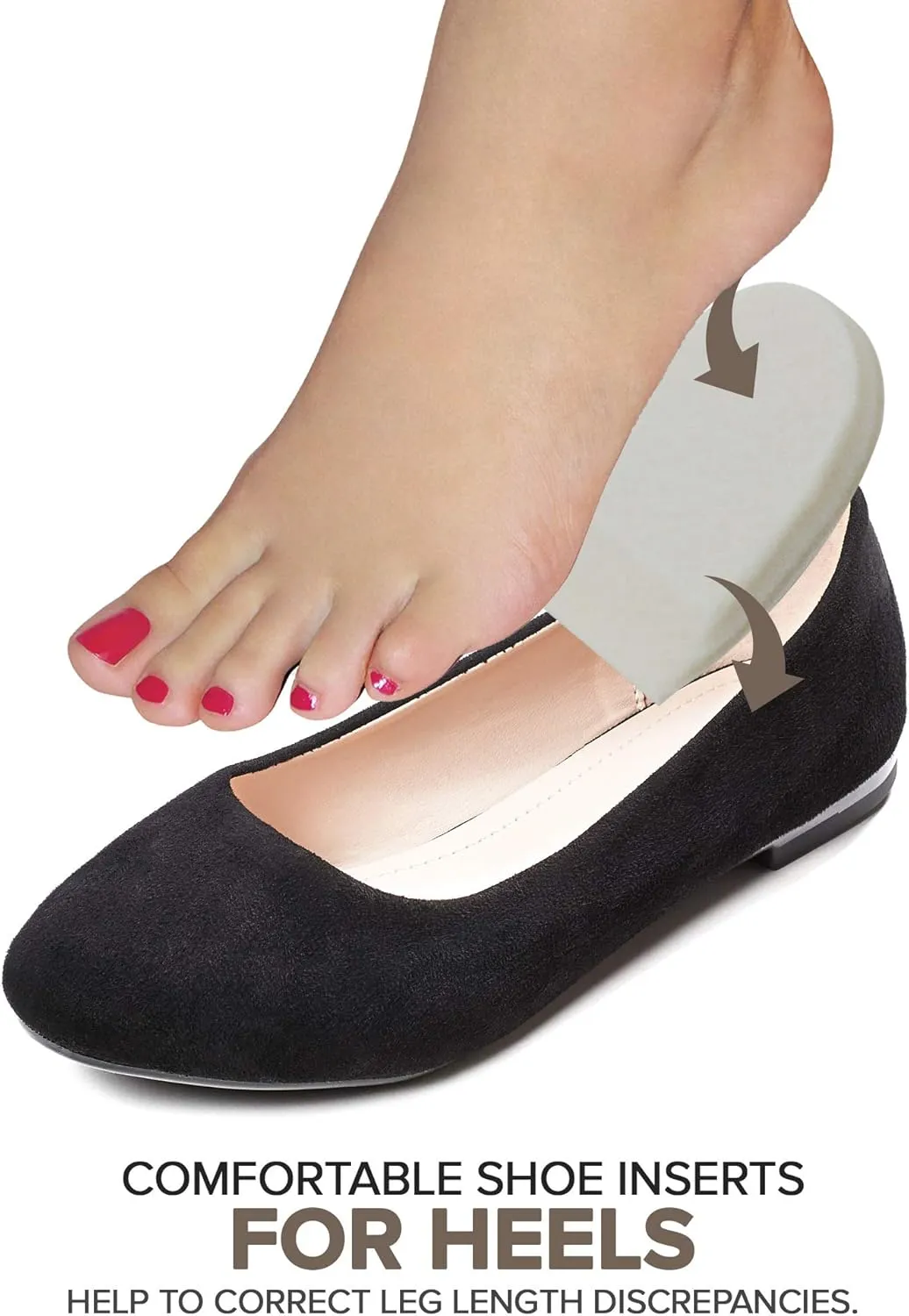Felt Heel Cushion Pad 1/4" with Adhesive for Pain Relief - 4 Pairs