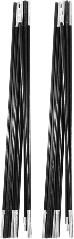 Fiberglass Camping Tent Pole Bars Outdoor Support Rods Awning Frames Kit Lightweight Sturdy Portable Camping Gear