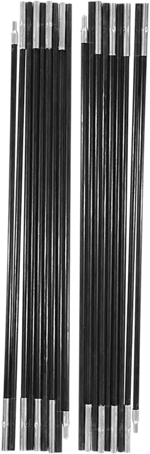 Fiberglass Tent Poles, 4.9M, 2 Lightweight Universal Poles for Awnings, Camping Hiking Accessories