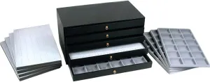 FindingKing 10 Grey Ring Pocket Watch Jewelry Tray & Display Case