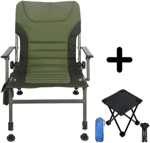 Fishing Chairs Folding Outdoor Sports Camping Liftable Seat Can Bear 120 Kg with Small Folding Camping Stool