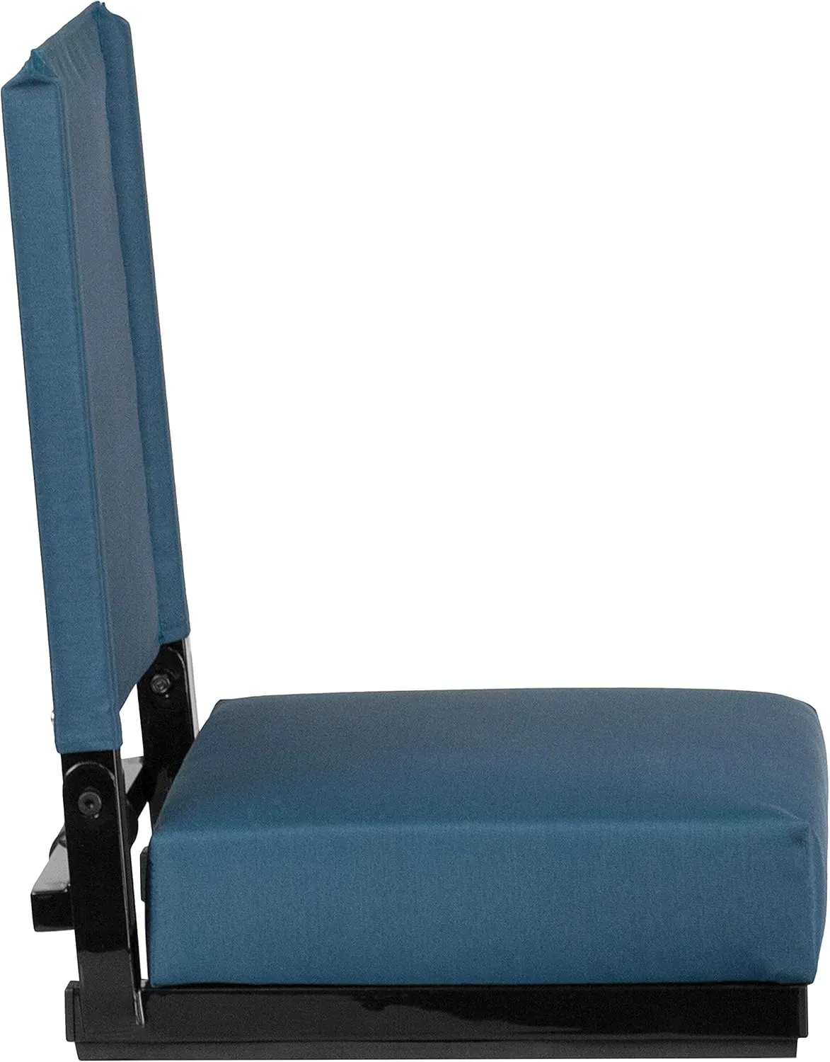 Flash Furniture Grandstand Portable Stadium Seats for Bleachers or Benches, Folding Padded Stadium Chairs with Handle, Pack of 2, 500 lb. Weight Capacity, Teal