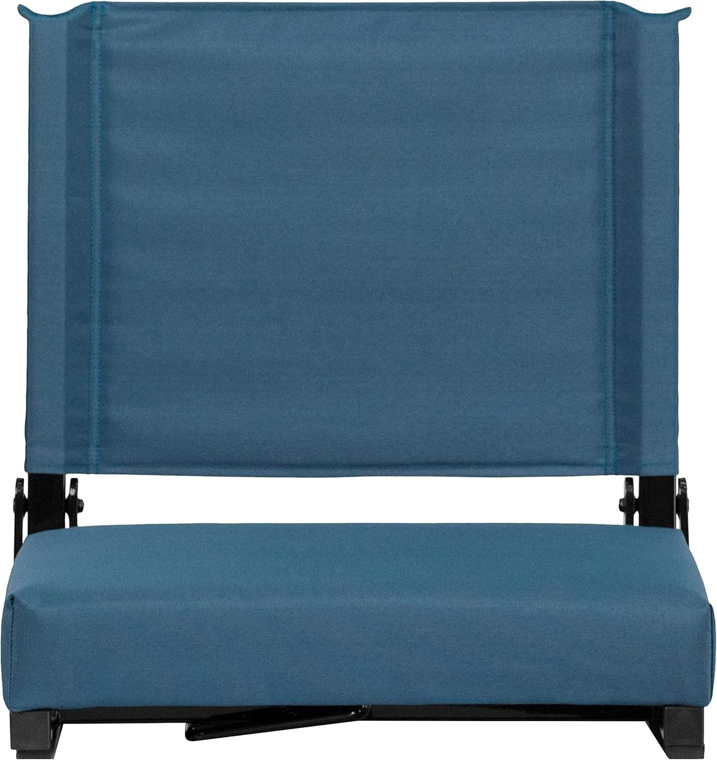 Flash Furniture Grandstand Portable Stadium Seats for Bleachers or Benches, Folding Padded Stadium Chairs with Handle, Pack of 2, 500 lb. Weight Capacity, Teal