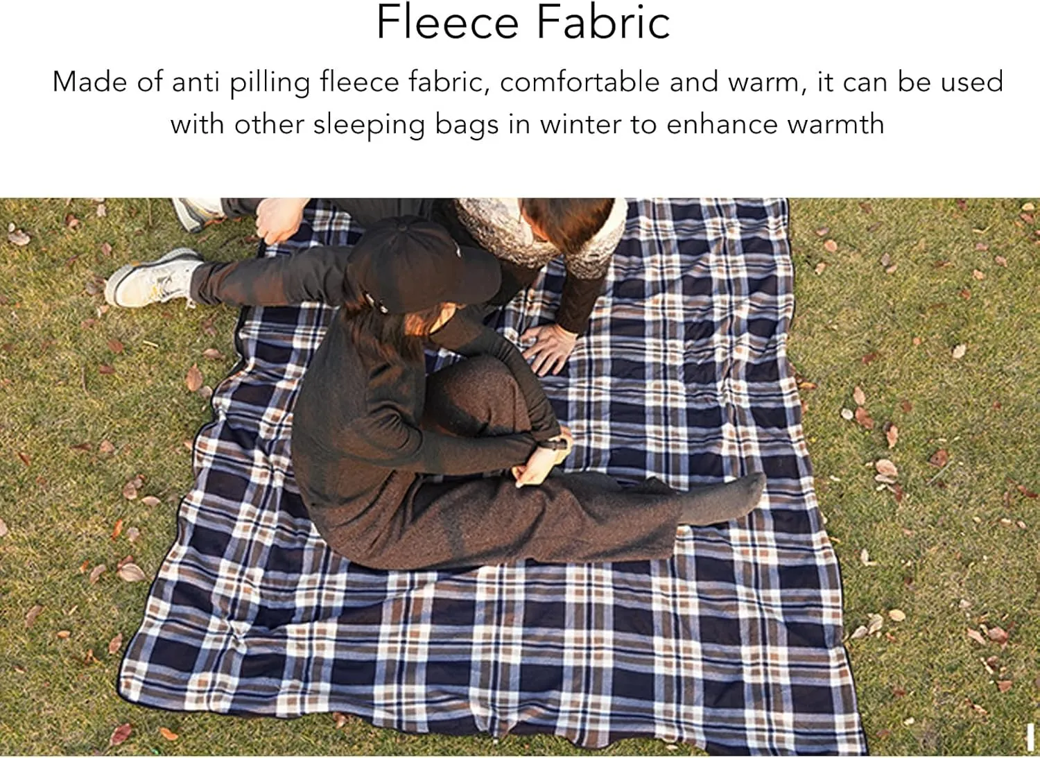 Fleece Sleeping Bag Fleece Sleeping BagCamping Sleeping Bag, Portable Sleeping Bag Skin Friendly Multipurpose Breathable Sleeping Bags for Adultsfor HikingFoam Pads