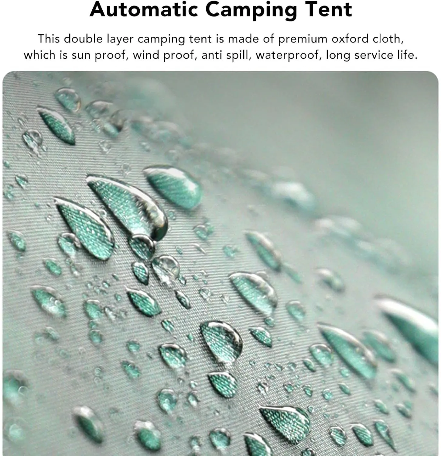 FLEXMAN Camping Tent, Oxford Cloth Automatic Pop Up Waterproof Double Layer Family Tent, Rainproof Waterproof All Weather Tent for Hiking Traveling Backpacking Fishing