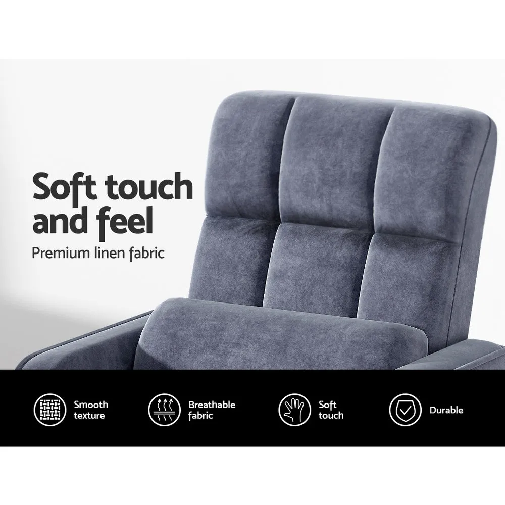 Floor Lounge Recliner Charcoal