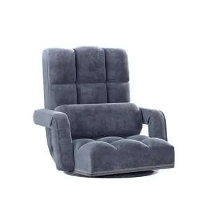 Floor Lounge Recliner Charcoal