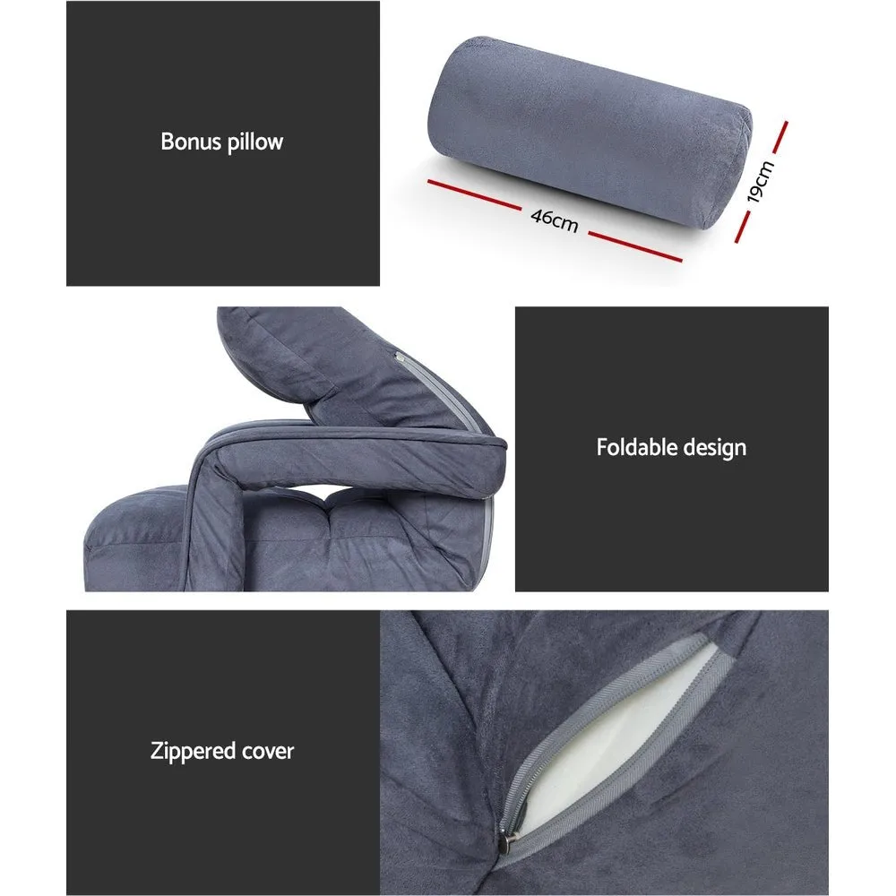 Floor Lounge Recliner Charcoal