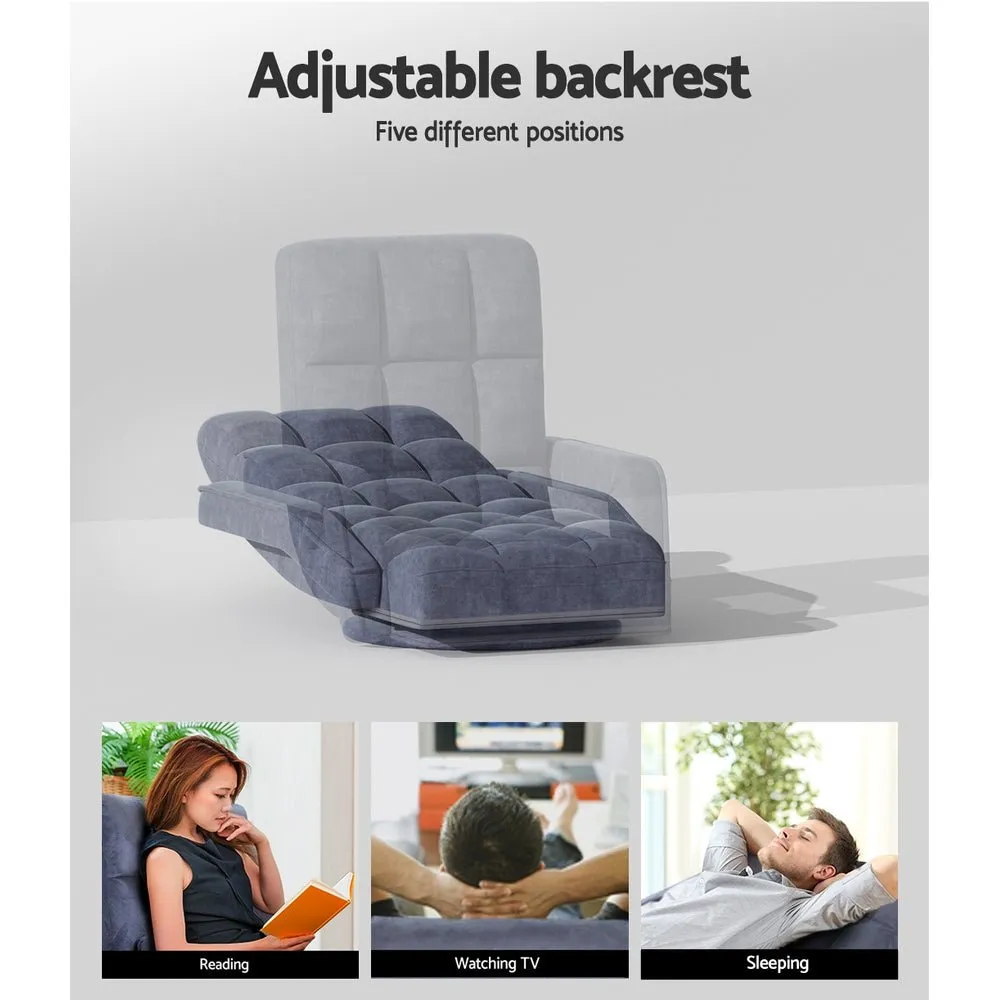 Floor Lounge Recliner Charcoal