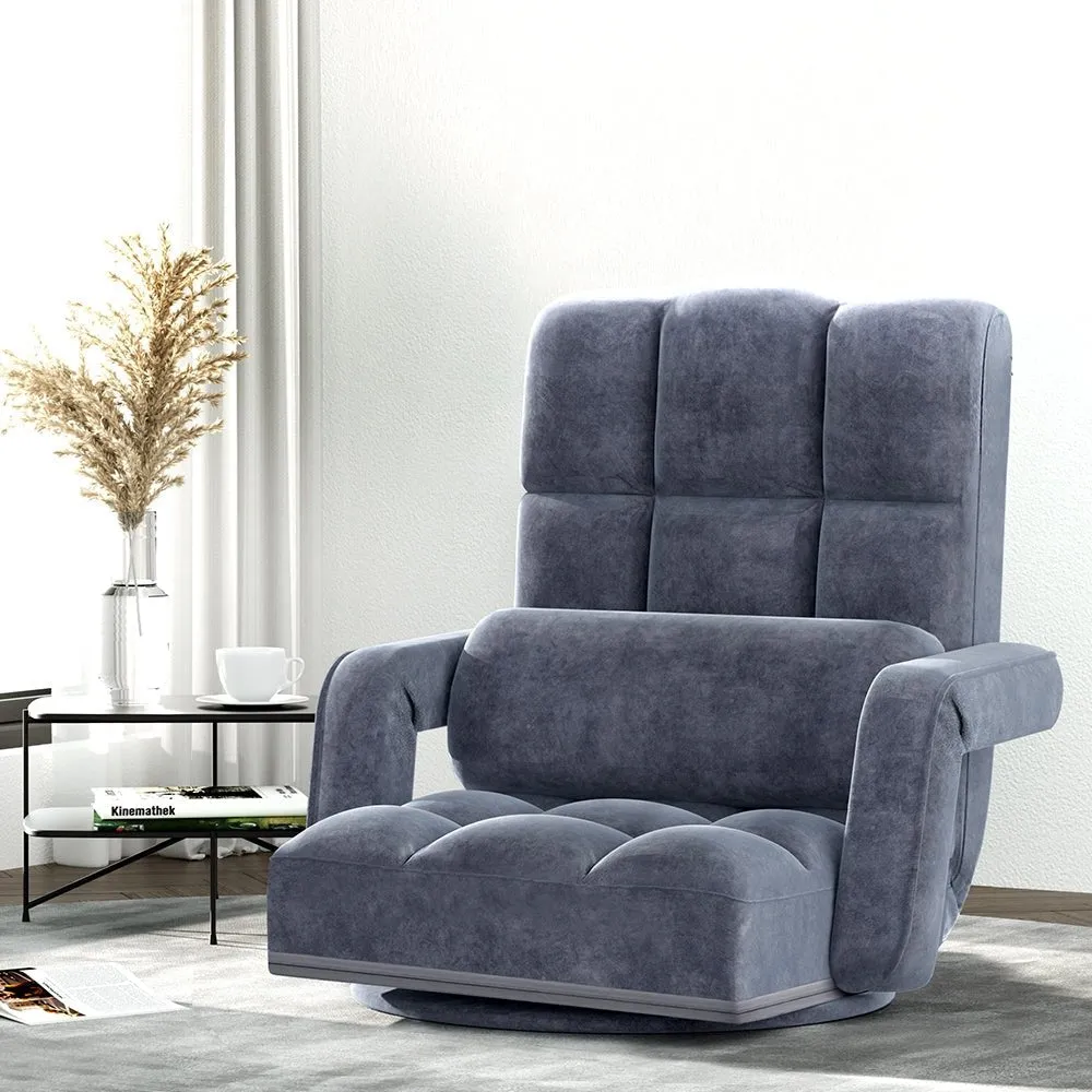 Floor Lounge Recliner Charcoal