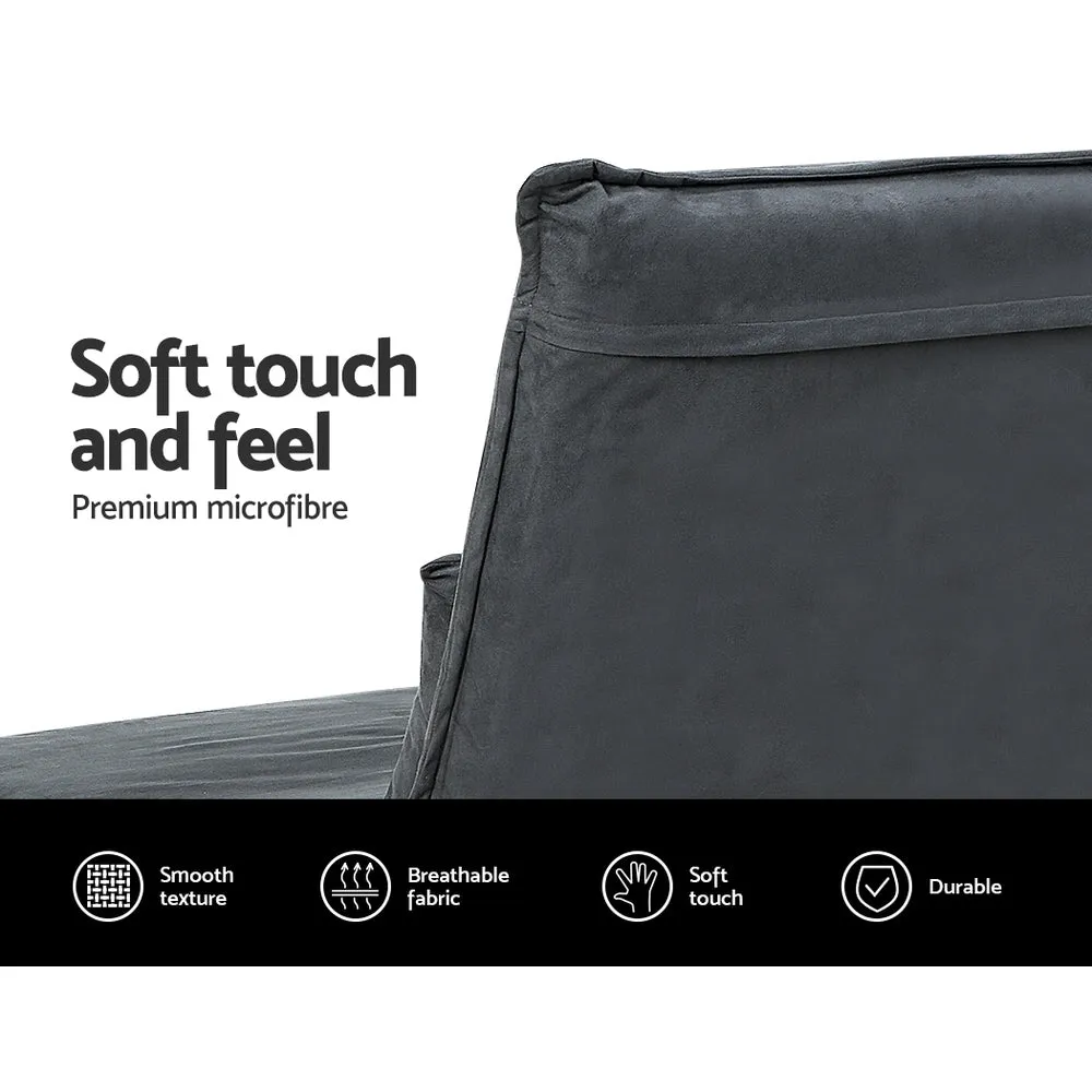 Floor Sofa Bed Gaming Lounge Recliner Chair Folding Foam Camping Bed