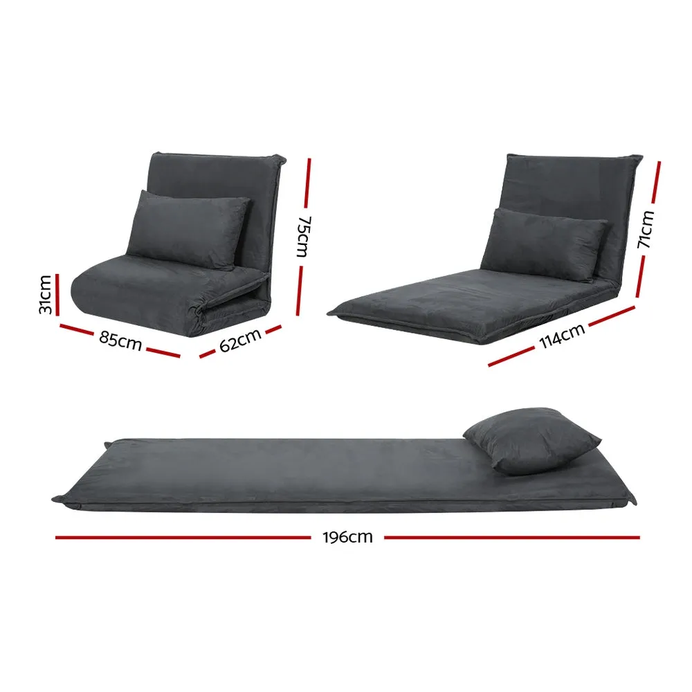 Floor Sofa Bed Gaming Lounge Recliner Chair Folding Foam Camping Bed