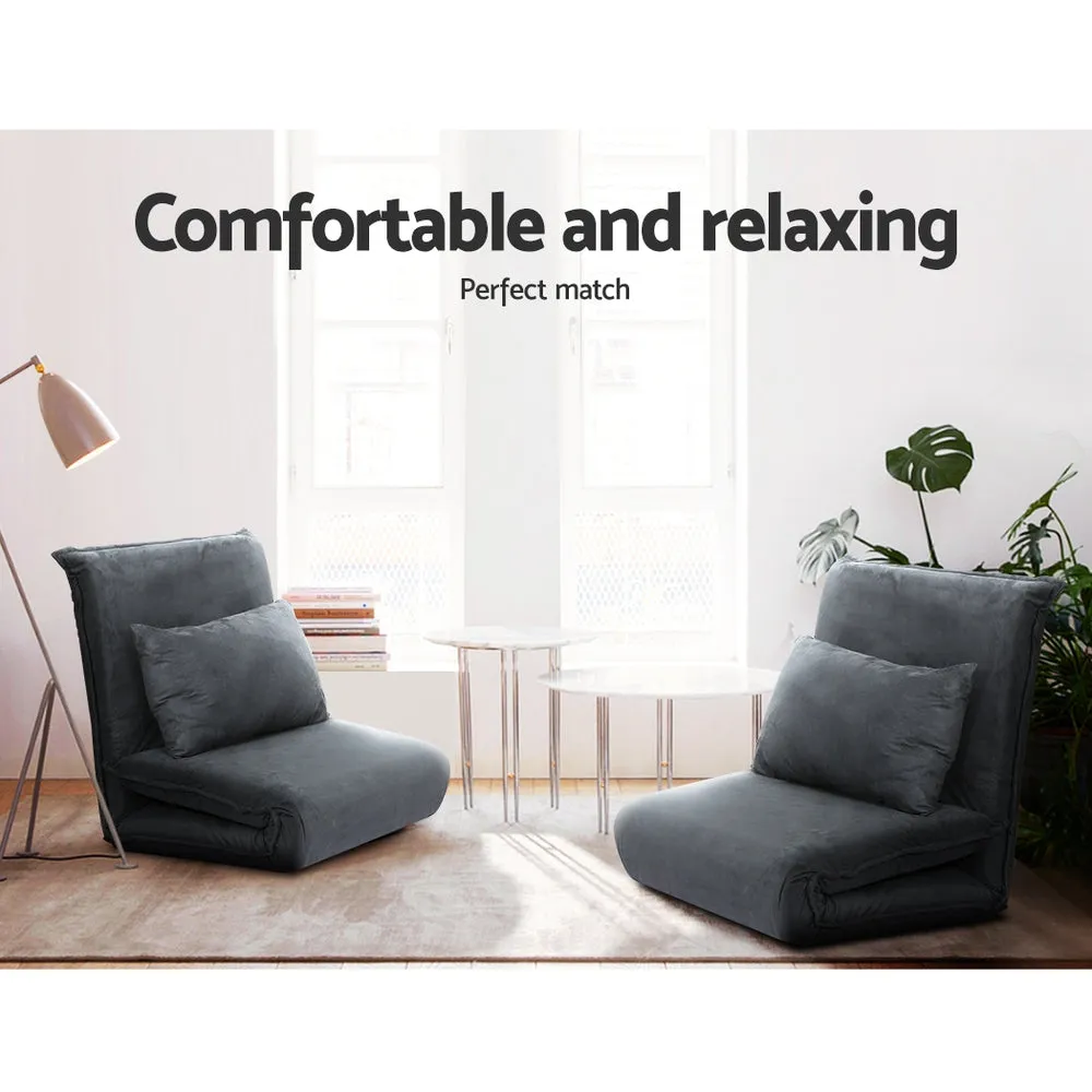 Floor Sofa Bed Gaming Lounge Recliner Chair Folding Foam Camping Bed