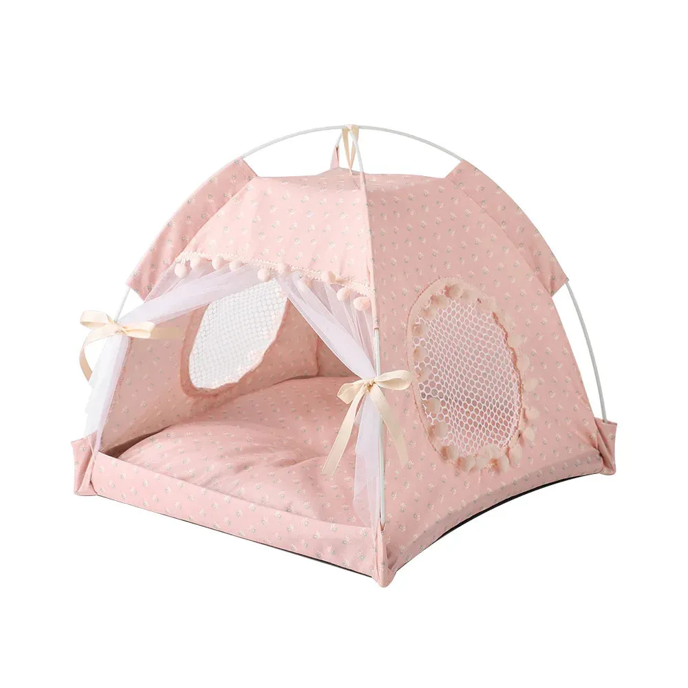 Floral Print Pet Tent House