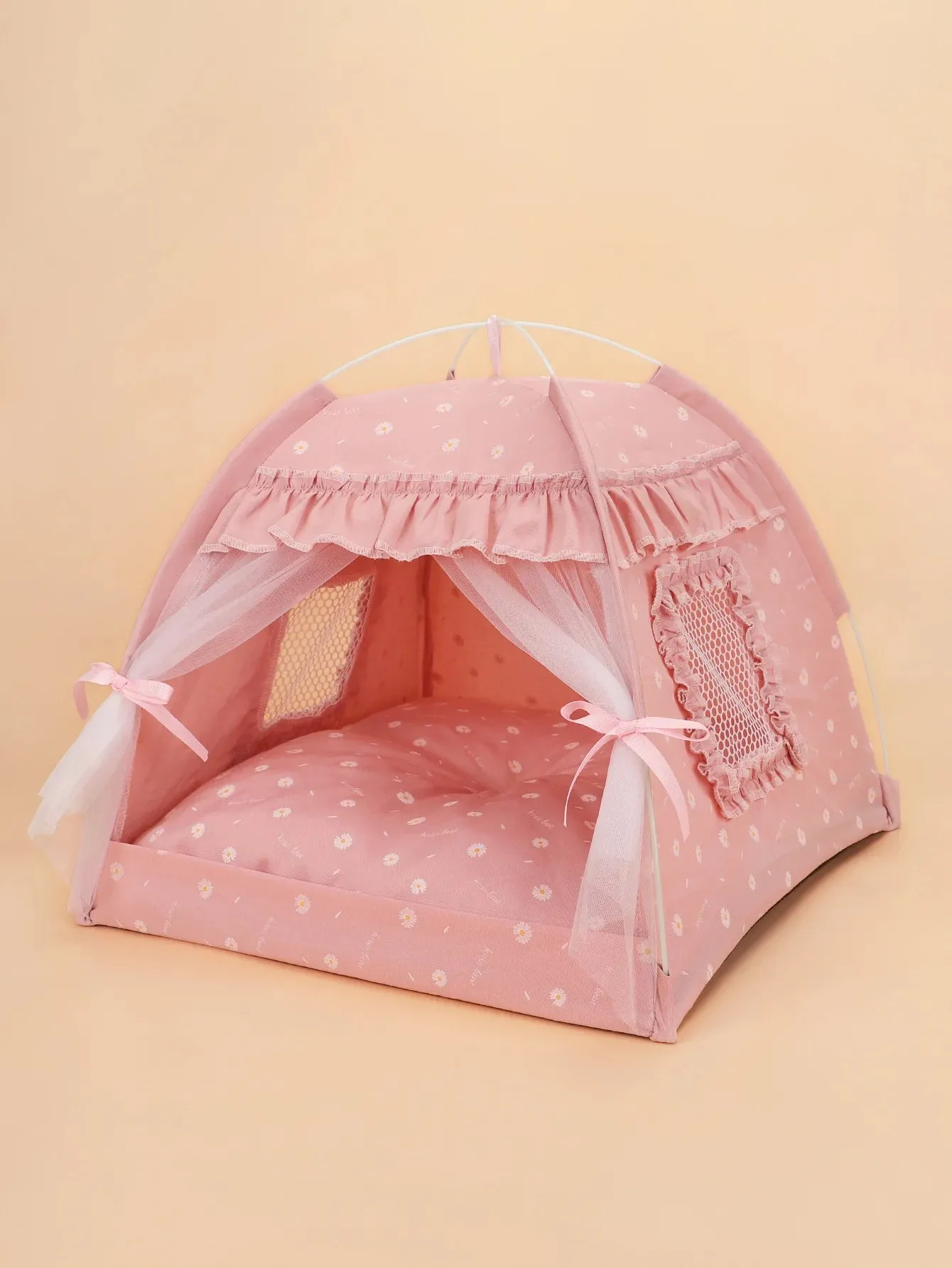 Floral Print Pet Tent House