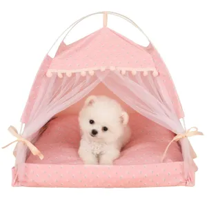 Floral Print Pet Tent House