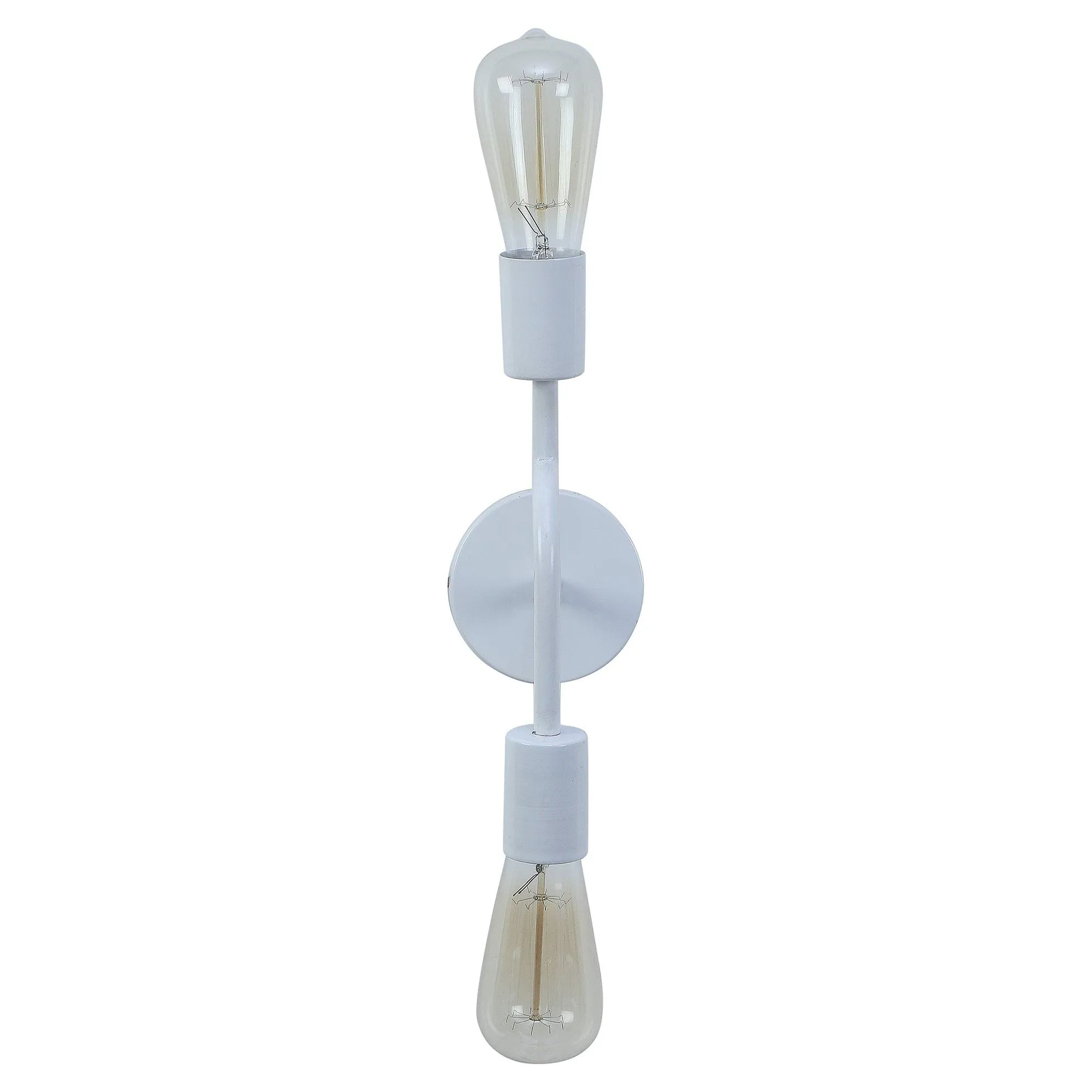 Flute White Metal Wall Light by SS Lightings