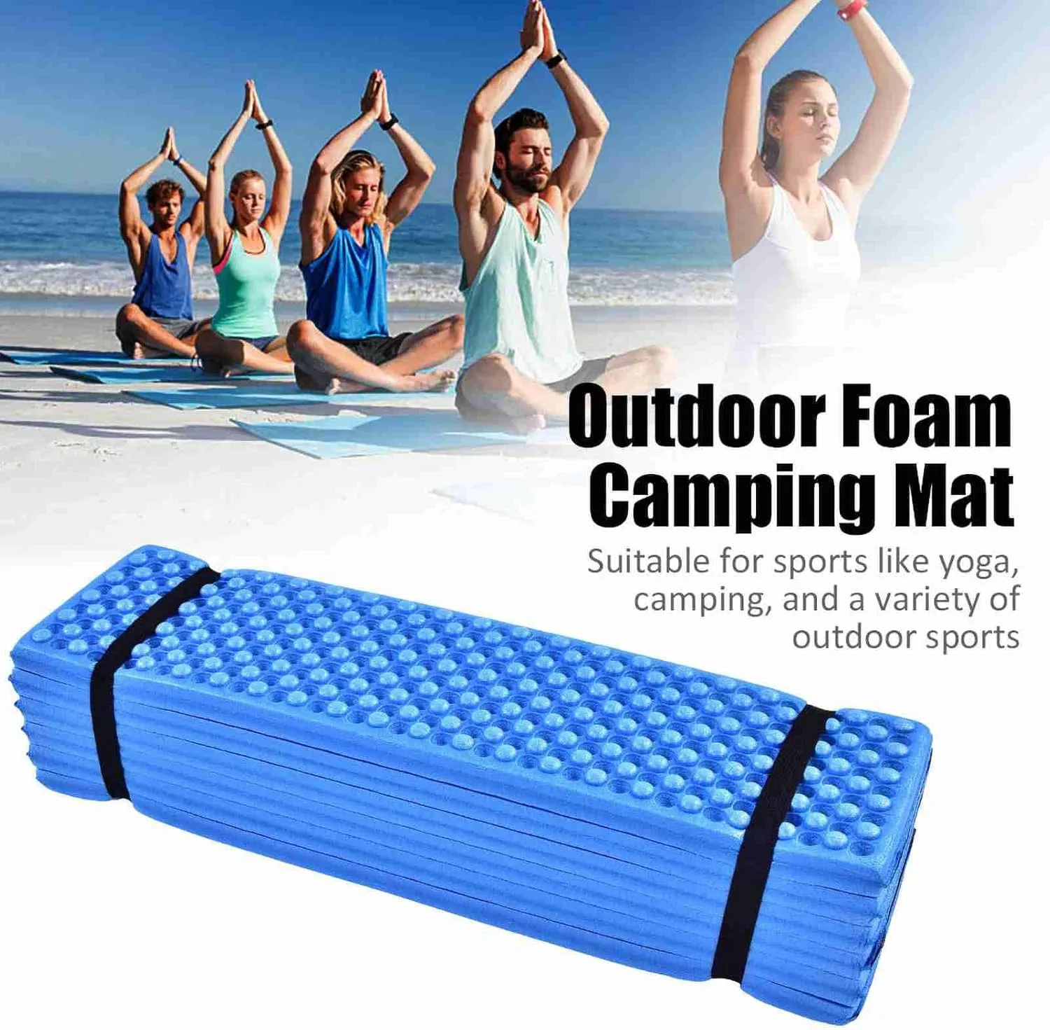 Foam Camping Mat Ultralightweight Sleeping Pad Waterproof Mattress Yoga Camping