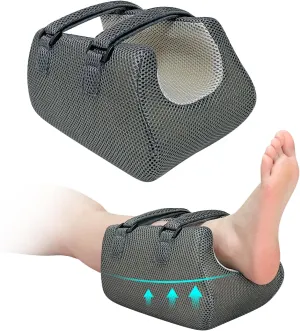 Foam Heel Protector for Pressure Sores, Ankle Elevation Pillow for Sleeping, Foot Elevation Heel Pillow Post Surgery, Wedge Pillow Foot Pain Relief Heel Cushion for Bed Sores, Swelling and Ulcers