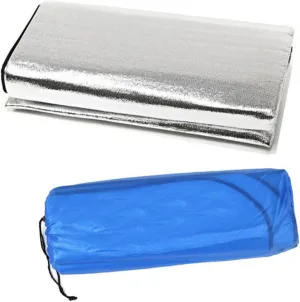 Foam Sleeping Pad Aluminum Foil 200x200cm Waterproof Mat for Camping Beach Blanket