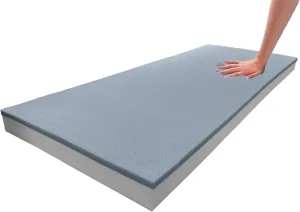 Foamma 2" x 24" x 72" High Density Gel Memory Foam Base, Cooling Pressure Relief, High Density Foam Cushion, Couch Filler Stuffing, Chair, and Upholstery Cushions