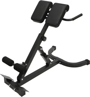 Foldable Roman Chair Back Extension Machine, 330 lbs Capacity, Multi-functional for Sit-ups & Back Extension, Sculpt Core & Back Muscles.
