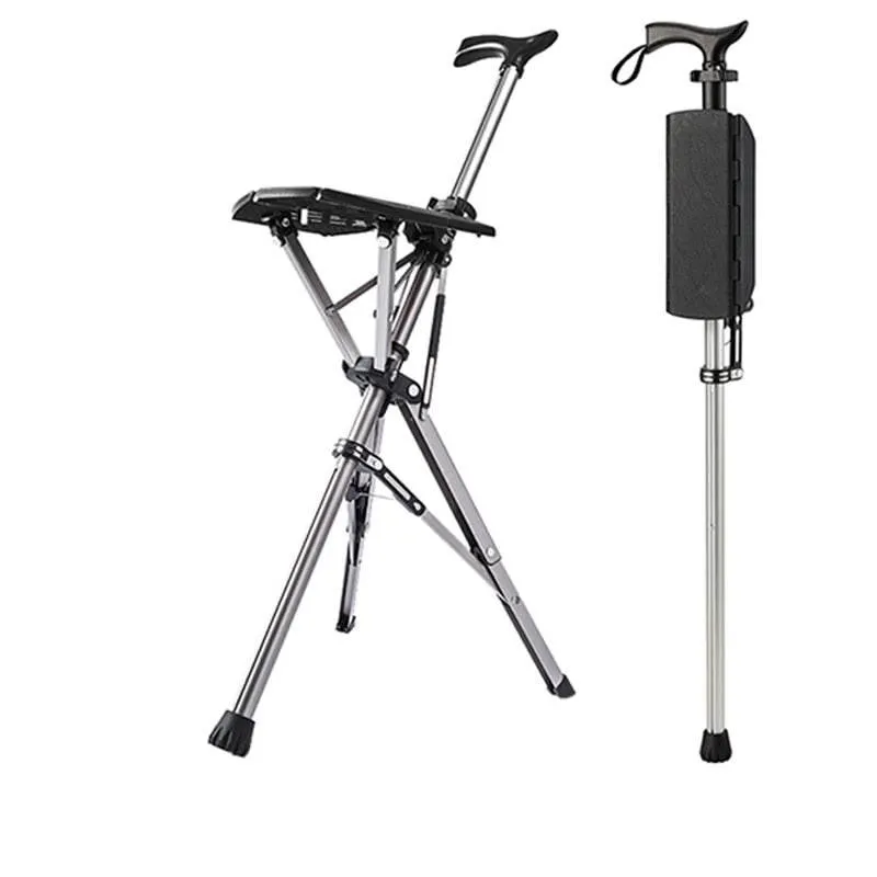 Foldable Walking Chair - Portable Mobility Aid for Seniors