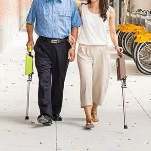 Foldable Walking Chair - Portable Mobility Aid for Seniors