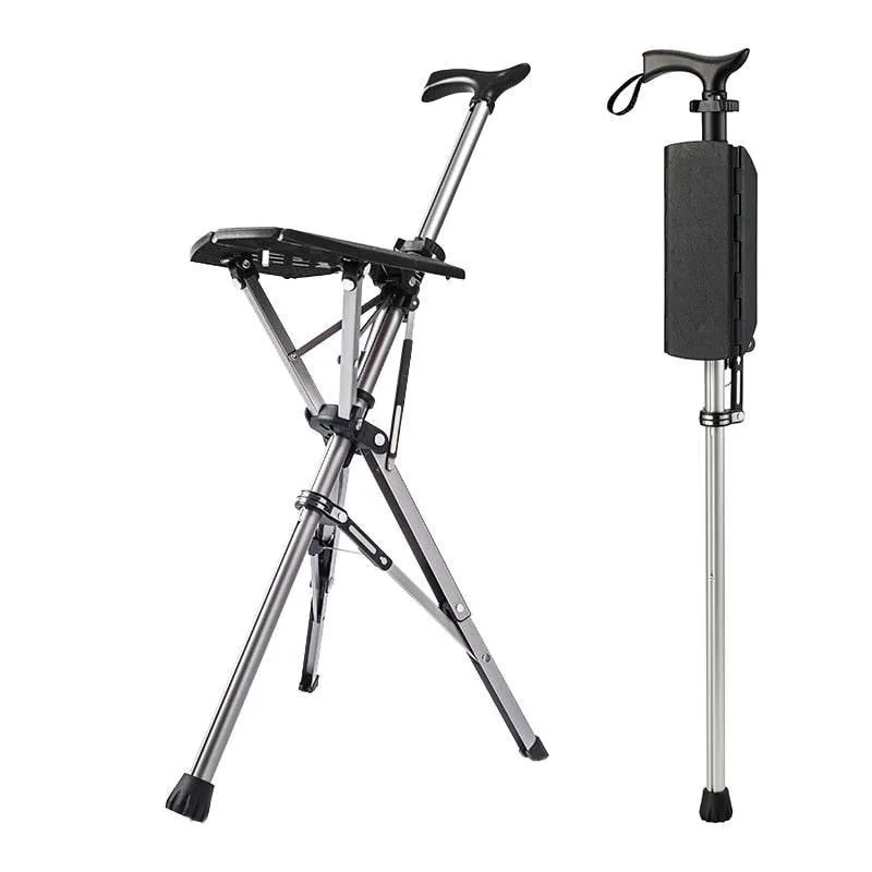 Foldable Walking Chair - Portable Mobility Aid for Seniors