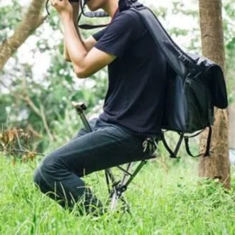 Foldable Walking Chair - Portable Mobility Aid for Seniors