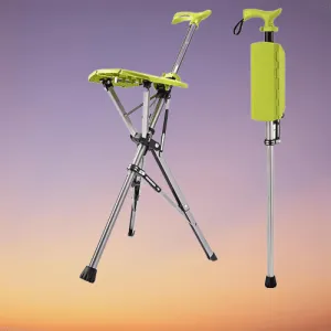 Foldable Walking Chair - Portable Mobility Aid for Seniors
