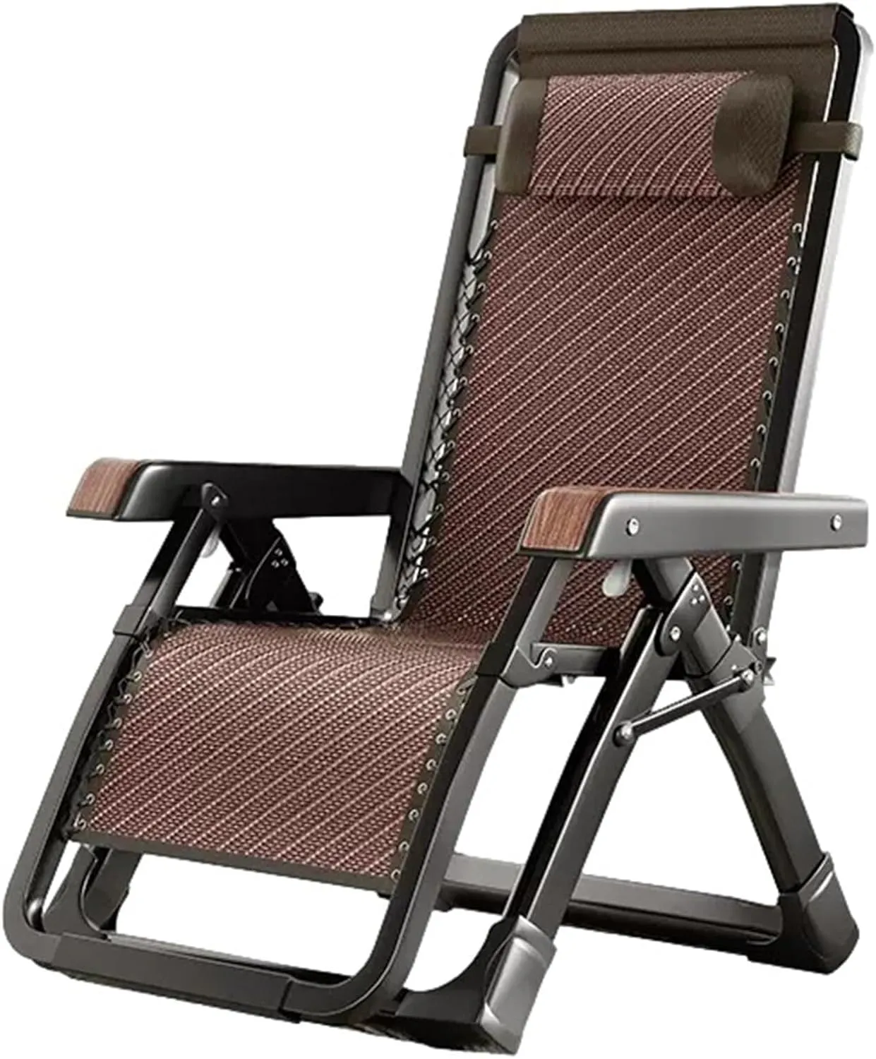 Foldable Zero Gravity Recliner Chair with Adjustable Tilt, Ergonomic Lounge for Beach, Camping, Lawn, Poolside, Supports 200kg