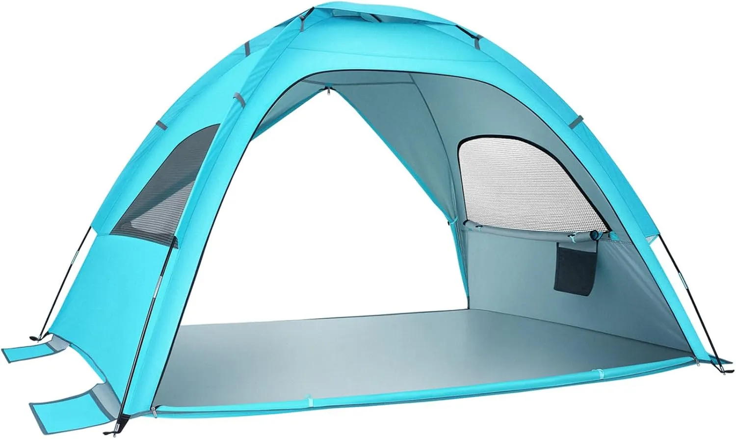 Folding Beach Tent Portable Sun Shade Shelter UPF Large Space for People Lightweight Family Tent for Camping Hiking and Vacation Light