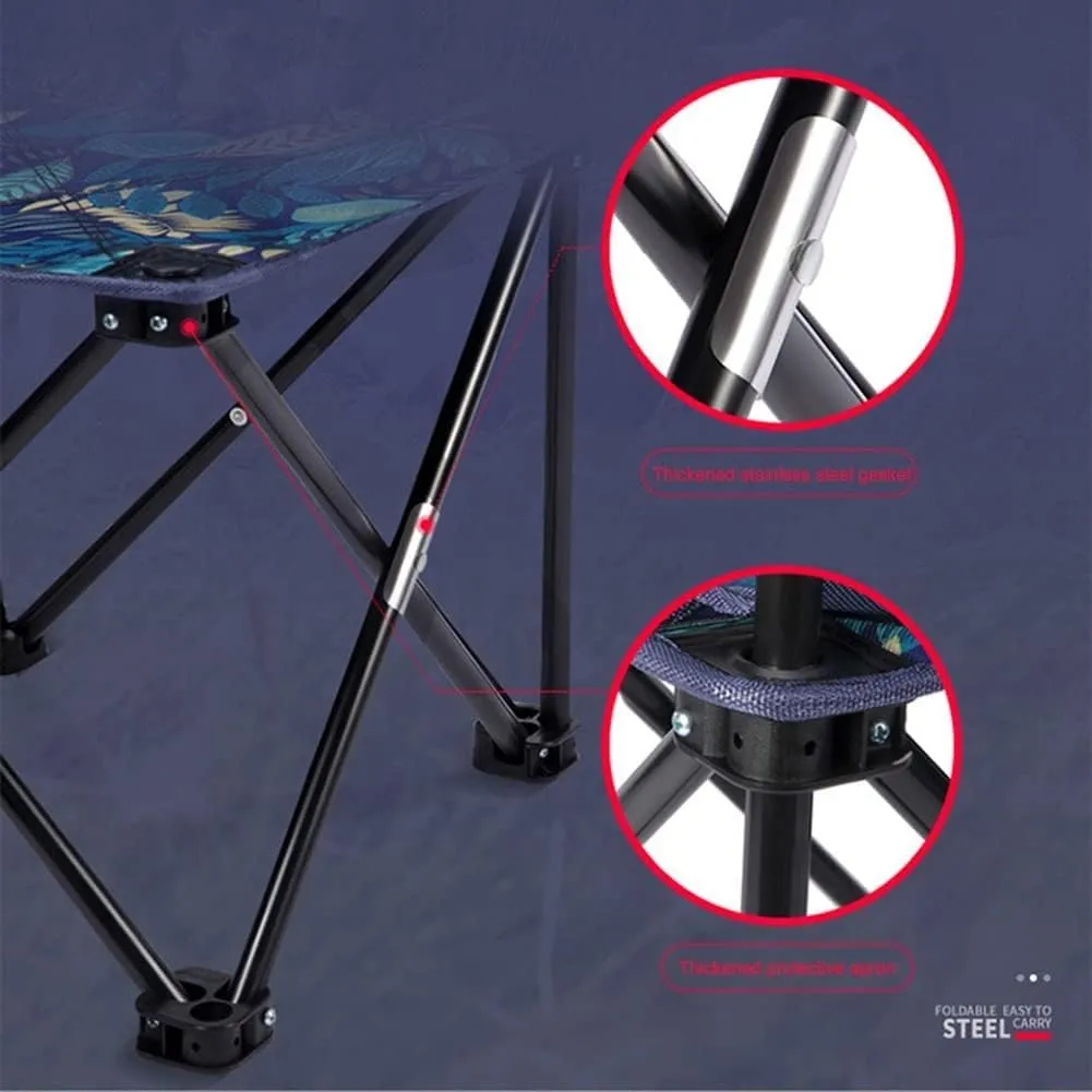 Folding Camping Outdoor Portable Camping Chair Oxford Cloth Folding Aluminum Alloy Camping Chairs for Fishing Beach Ultralight Chair Chairs Foldable(B,58x36x36cm)