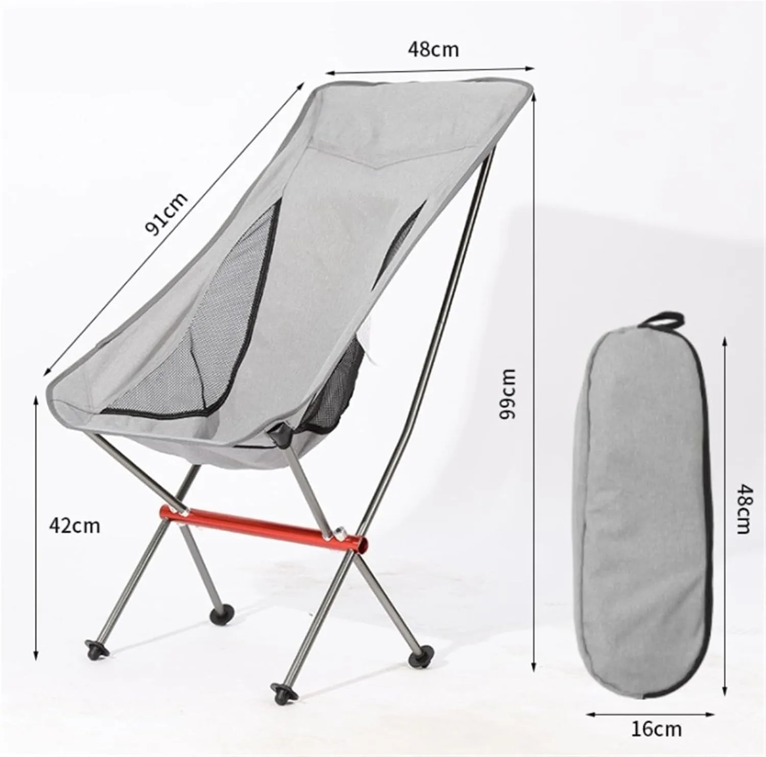 Folding Camping Ultralight Foldable Camping Chair,Picnic Backrest Seat Folding Aluminum Alloy Stool Chairs Foldable(C)
