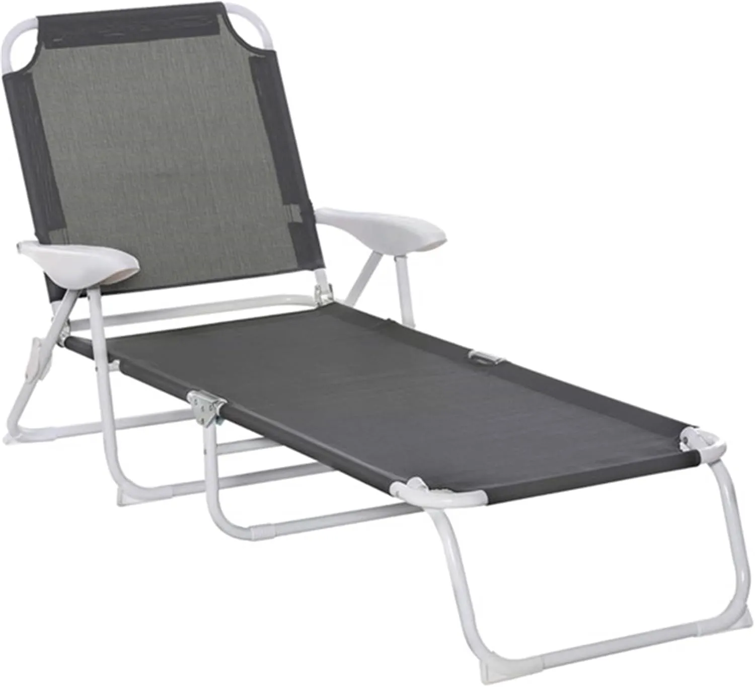 Folding Deck Chair/Beach Chair Outdoor Portable Leisure Chair Camping Beach Chair Lounge Chair Sun Lounger Breathable mesh Suitable for Outdoor Camping Poolside or Beach