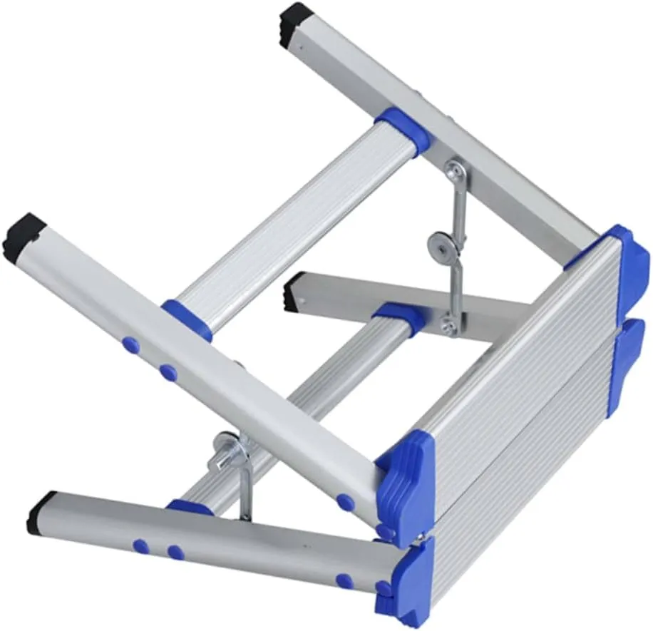 Folding Ladder Stool Aluminum Alloy Pp Material Train Seat Portable Hiking Chair for Multiple Uses Random Style