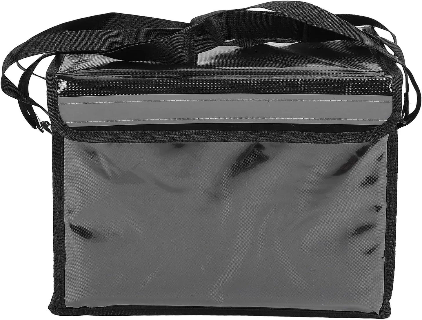 Food Delivery Catering Bag, Reusable Adjustable Divider Sturdy Inner Frame Commercial Insulated Food Delivery Bag with Shoulder Strap for Party