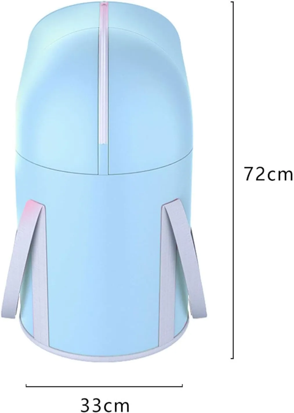 Foot Soaking Bath Bucket, Foot Bath Portable Travel Thermal Insulation Foldable Foot Soaking Bucket Home Travel Camping, light blue