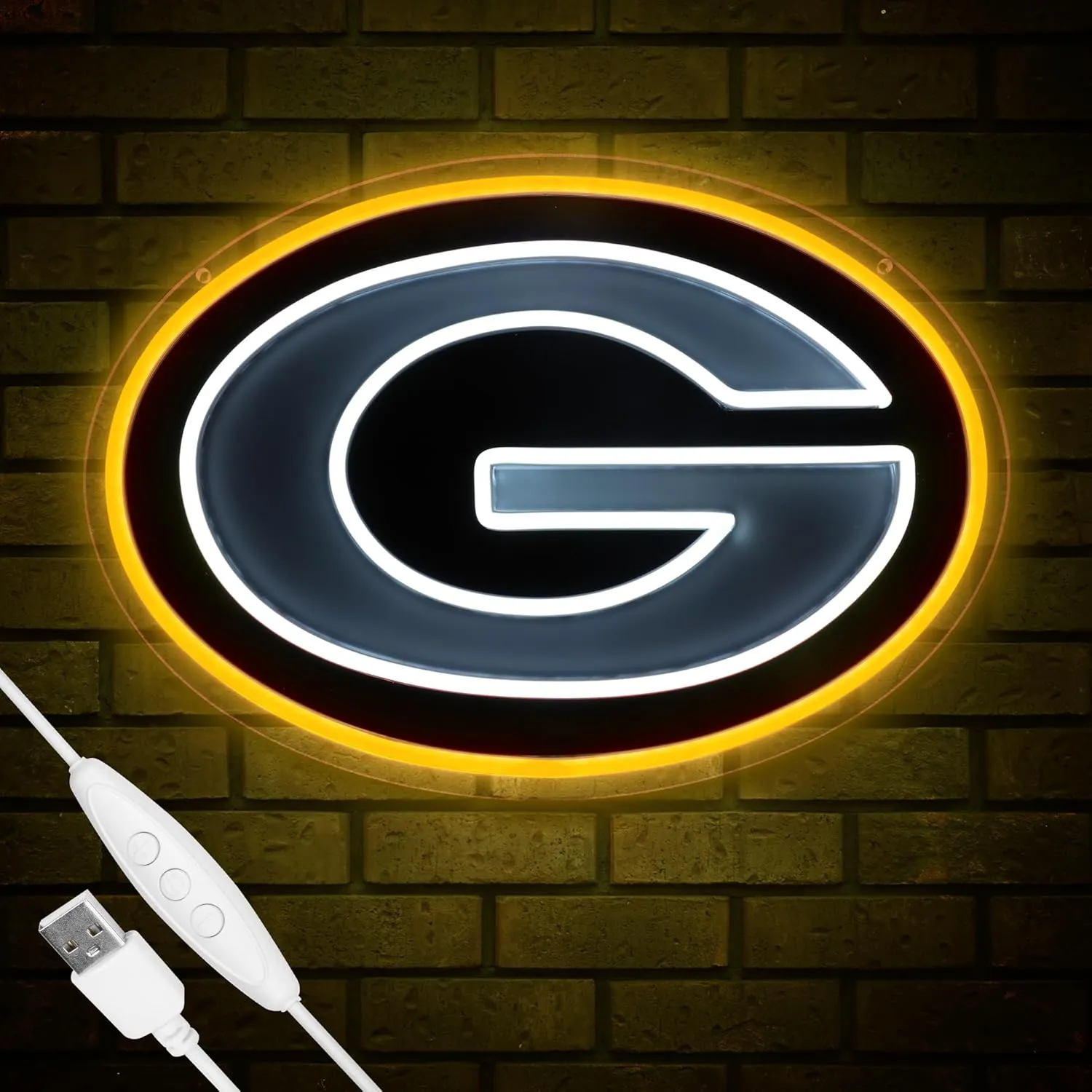 Football Team Neon Sign, Cool Light Up Dimmable Football Team Logo Hanging Led Neon Sign for Wall Decor, Man Cave, Garage, Party, Bar, Game Room Deco, Birthday Gift for Football Fans