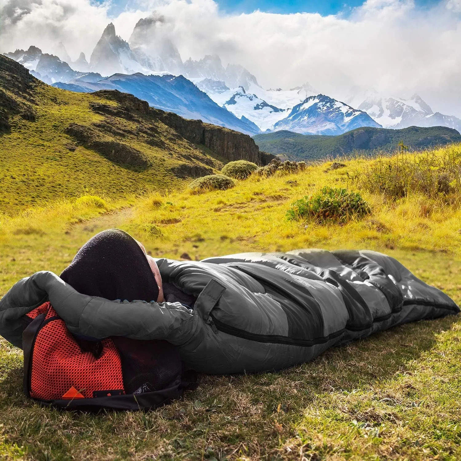 for Hiking Travel Kids 4 Season Washable, – Sleeping   & W/Compact Bag Pillow Adults Compression Lightweight Price guarantee Sleeping and – Bag Sack Highly-rated Camping Warm Traveling. for