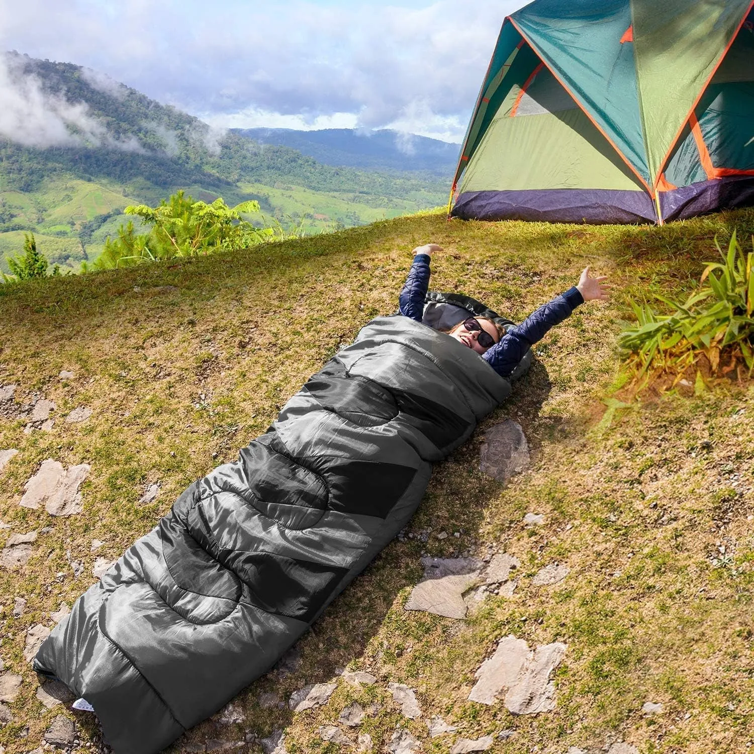 for Hiking Travel Kids 4 Season Washable, – Sleeping   & W/Compact Bag Pillow Adults Compression Lightweight Price guarantee Sleeping and – Bag Sack Highly-rated Camping Warm Traveling. for