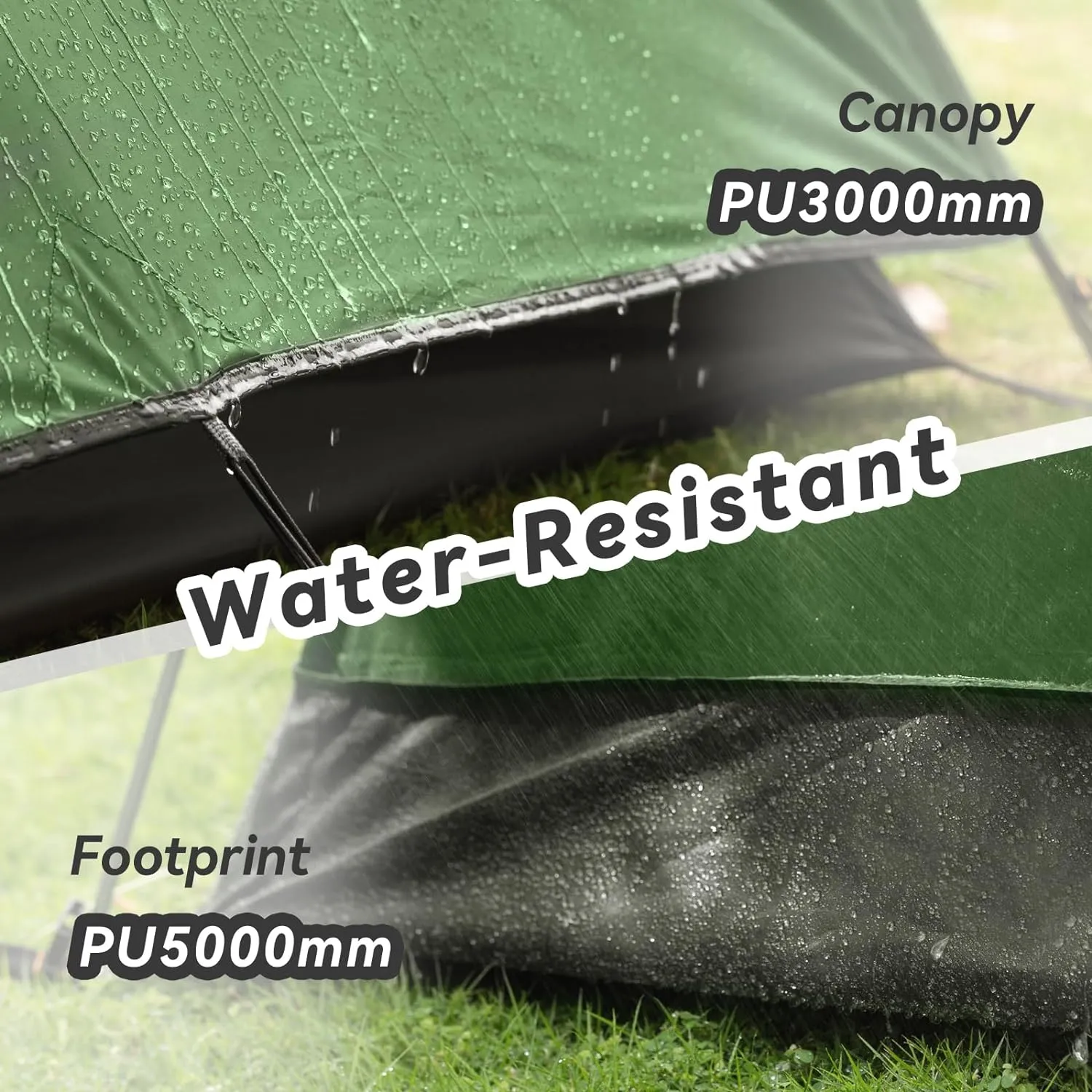 Forceatt Camping Tent 2/3/4 Person, Professional Waterproof & Windproof Lightweight Backpacking Tent Suitable for Outdoor,Hiking,Camping, Mountaineering and Travel