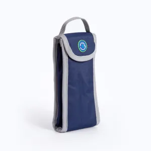 Freezable Insulated Yogurt Squeeze Cooler Pouch – Navy Blue