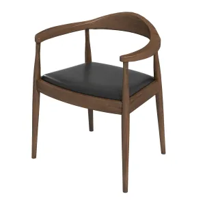 Freya Dining Chair - Black Vegan Leather