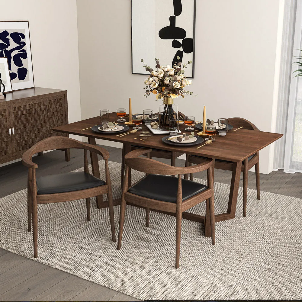 Freya Dining Chair - Black Vegan Leather