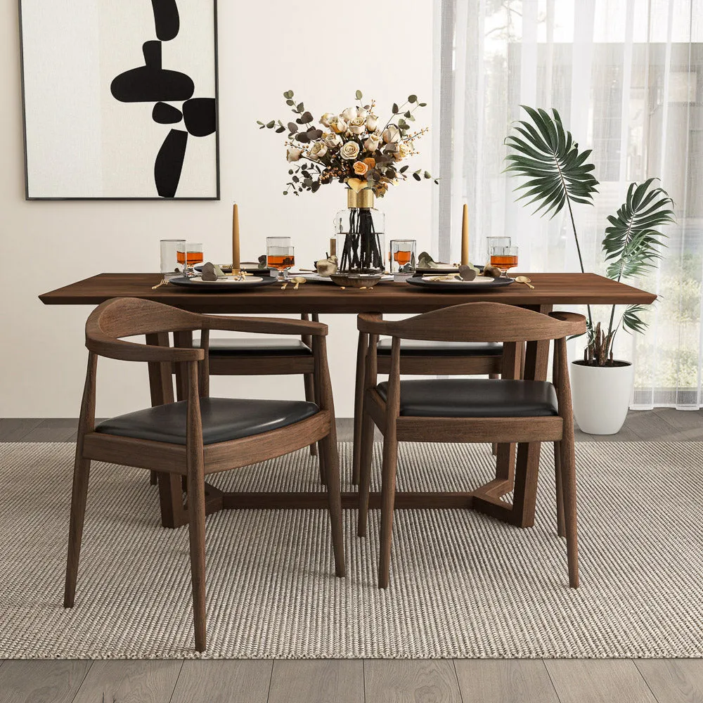 Freya Dining Chair - Black Vegan Leather